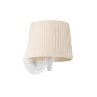 Samba Wall Sconce White and Beige Ribbon by Faro Barcelona