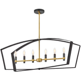 Sammi Linear Suspension Black By Lark Living - Side View1