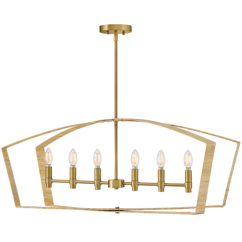 Sammi Linear Suspension Lacquered Brass By Lark Living