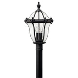 San Clemente Large Post Mount Lantern - Museum Black - by Hinkley