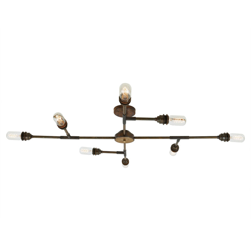 San Felipe 8 Arm Chandelier - Antique Brass