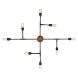 San Felipe 8 Arm Chandelier - Antique Brass