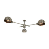 San Jose Flush Chandelier - Antique Silver