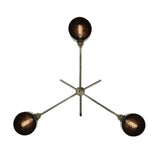 San Jose Flush Chandelier - Antique Silver