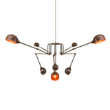 San Jose Modern Chandelier - Antique Brass