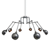 San Jose Modern Chandelier - Antique Silver
