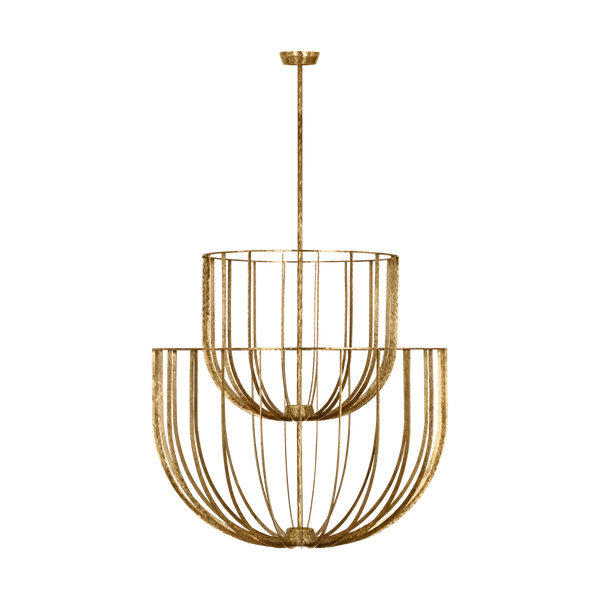 Sanchi Chandelier Polished Brass 2 Tiers By Visual Comfort Modern