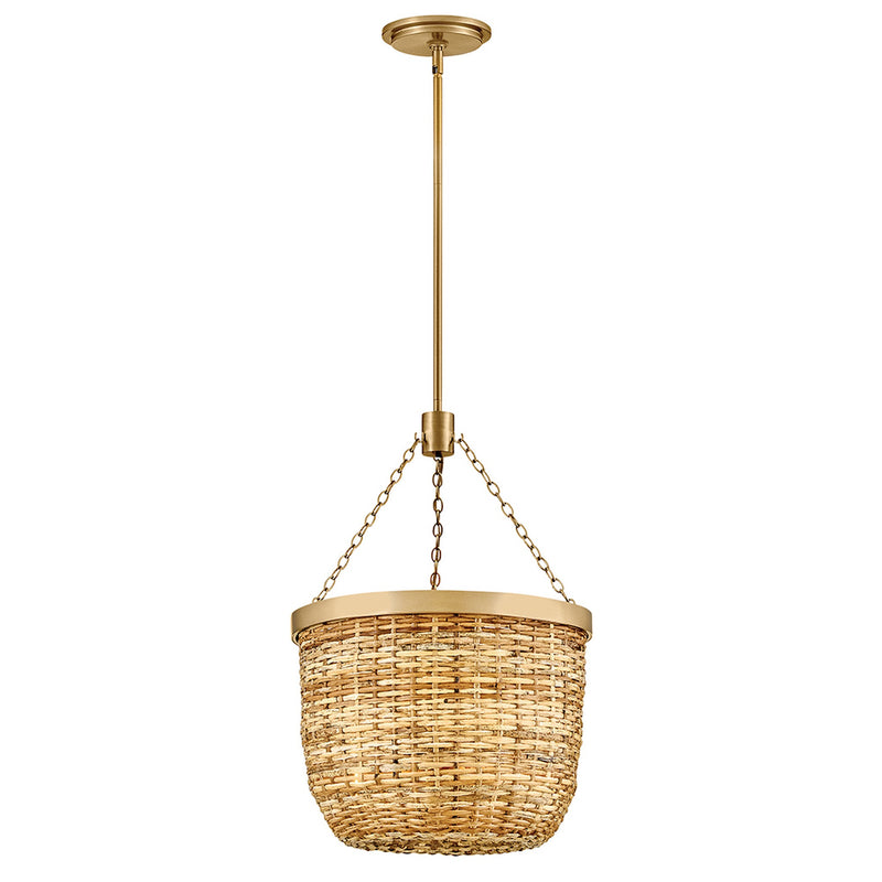 Sanibel Large Convertible Pendant - Lacquered Brass - by Hinkley