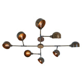 Santa-Anita 8 Arm Chandelier - Antique Brass