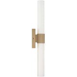 Sarco Vanity Light 24 Inch Satin Brass By Generation Lighting - Side View1
