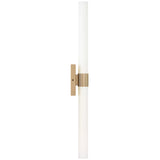 Sarco Vanity Light 36 Inch Satin Brass By Generation Lighting - Side View1