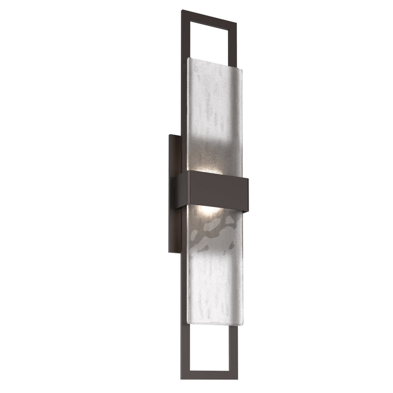 Sasha Outdoor Wall Light By Hammerton, Size: Medium, Color: Frosted Granite, Finish: Statuary Bronze