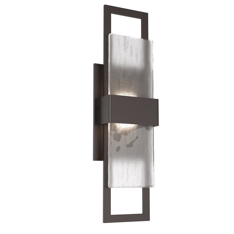 Sasha Outdoor Wall Light By Hammerton, Size: Small, Color: Frosted Granite, Finish: Statuary Bronze