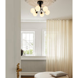 Satin Black/Opal 6 Lights Apiales Ceiling Light by Nuura