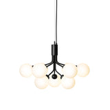 Satin Black/Opal 9 Lights Apiales Chandelier by Nuura