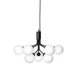Satin Black/Opal 9 Lights Apiales Chandelier by Nuura