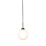 Satin Black/Opal Large Apiales Single Pendant Light by Nuura