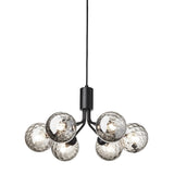 Satin Black/Opal Apiales 6 Pendant Light by Nuura
