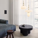 Satin Brass/Opal Rizzatto 32 Ceiling Light by Nuura in Living Room