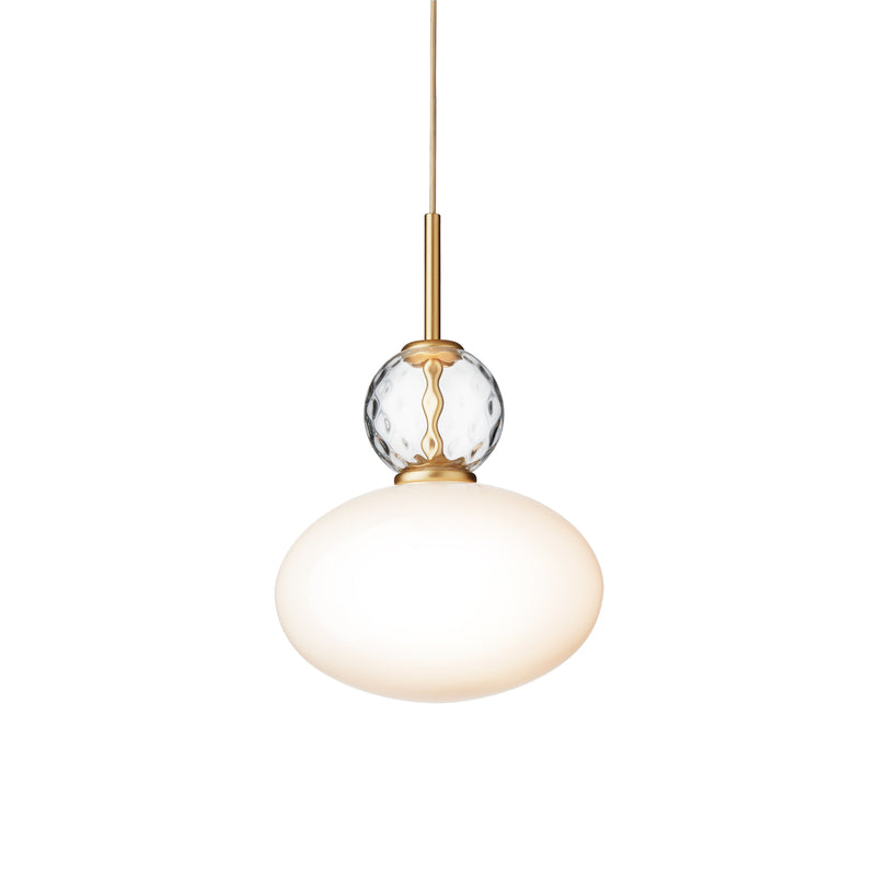 Satin Brass/Opal Rizzatto 32 Ceiling Light by Nuura