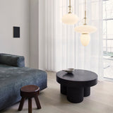 Satin Brass/Opal Rizzatto 43 Ceiling Light by Nuura in Living Room