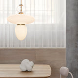 Satin Brass/Opal Rizzatto 43 Ceiling Light by Nuura