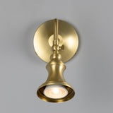 Satin Brass Kent Traditional Adjustable Spotlight by Mullan Lighting