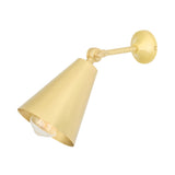 Satin Brass Moya Adjustable Brass Wall Light by Mullan Lighting