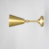 Satin Brass Moya Adjustable Brass Wall Light by Mullan Lighting