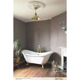 Satin Brass Paris Industrial Brass Pendant by Mullan Lighting in Bathroom