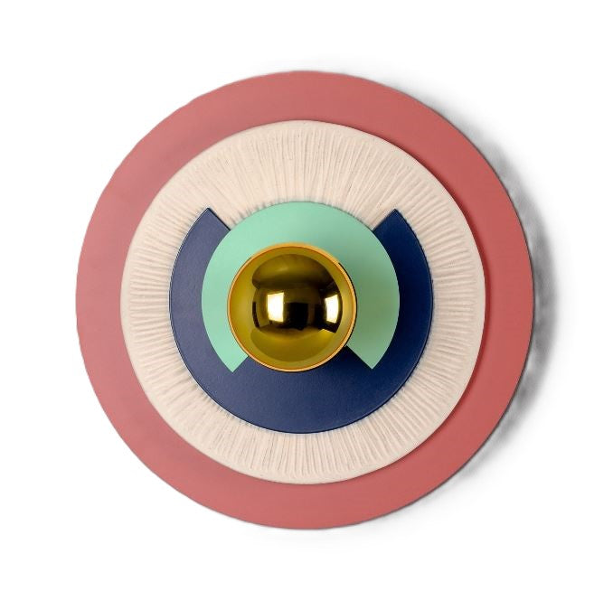 Saturn Colourful Disc Wall Light