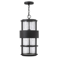 Saturn Large Hanging Lantern - Satin Black - by Hinkley
