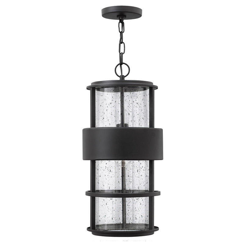 Saturn Large Hanging Lantern - Satin Black - by Hinkley