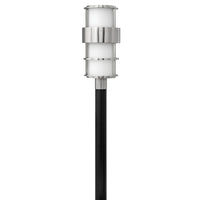 Saturn Large Post Mount Lantern - Stainless Steel - by Hinkley