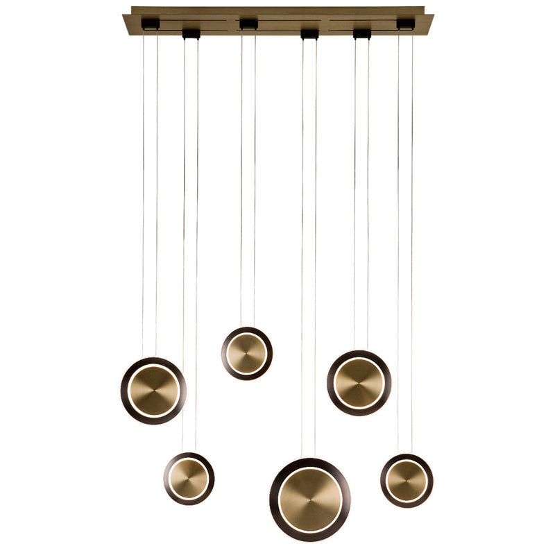 Saturn Linear Suspension By Page One 6 Light