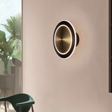 Saturn Round Wall Sconce By Page One Small Finish