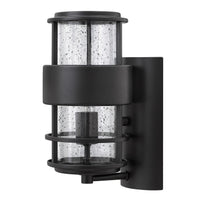 Saturn Wall Mount Lantern - Satin Black - by Hinkley