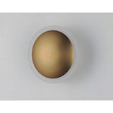 Saucer LED Flush Mount / Wall Sconce by ET2 - Black / Gold