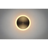 Saucer LED Flush Mount / Wall Sconce by ET2 - Black / Gold