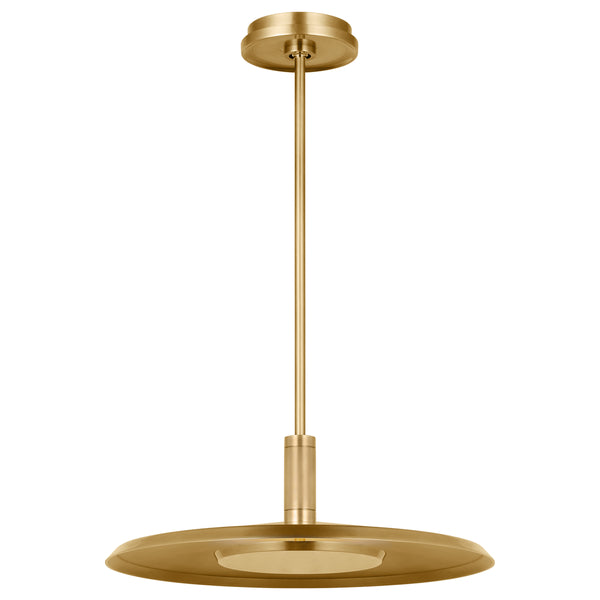 Saucer Pendant Light Medium Natual Brass By Visual Comfort Modern