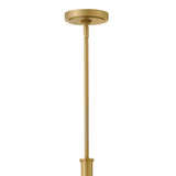 Saunders Chandelier - Large, Lacquered Brass, by Hinkley