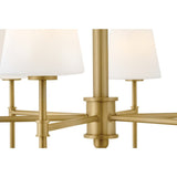 Saunders Chandelier - Medium, Lacquered Brass, by Hinkley