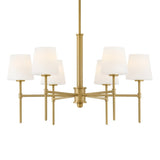 Saunders Chandelier - Medium, Lacquered Brass, by Hinkley