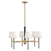 Saunders Medium Chandelier - Black - by Hinkley