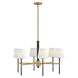 Saunders Medium Chandelier - Black - by Hinkley