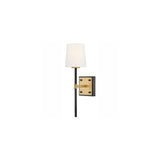 Saunders Medium Sconce - Black - by Hinkley