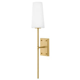 Saunders Sconce - Medium Single Light, Lacquered Brass, by Hinkley