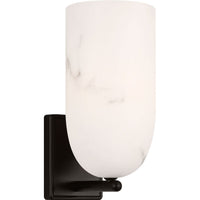 Savina Wall Sconce — Mineral Opaline, Aged Iron | Aged Iron