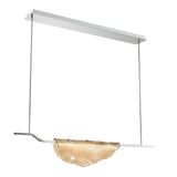 Savona Linear Chandelier Amber By Lib And Co Side View