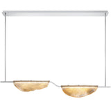 Savona Linear Chandelier Double Light Amber By Lib And Co 